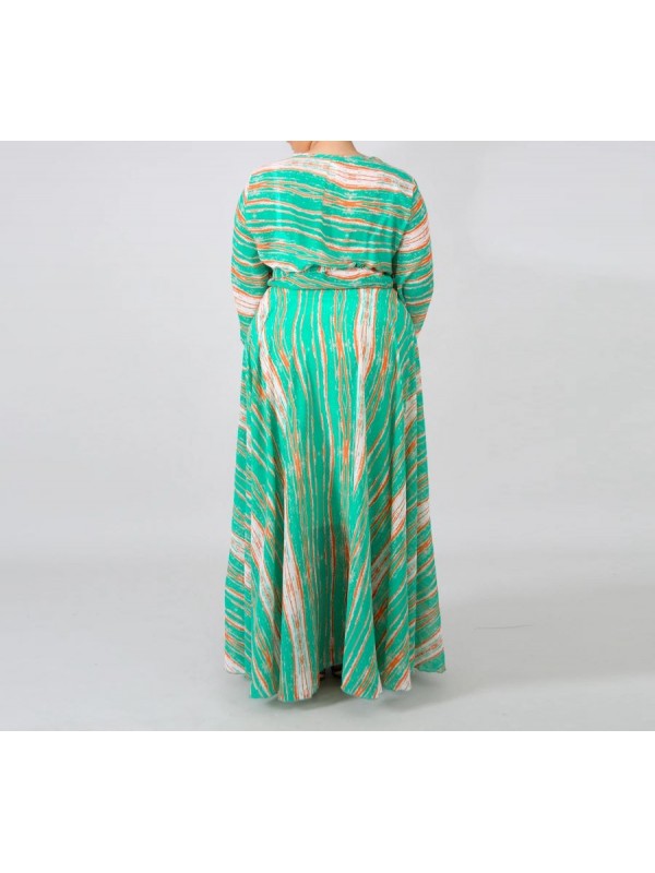 Vestito Donna Lungo Plus Taglie Grandi Woman Oversize Maxi Dress OS120013B f9